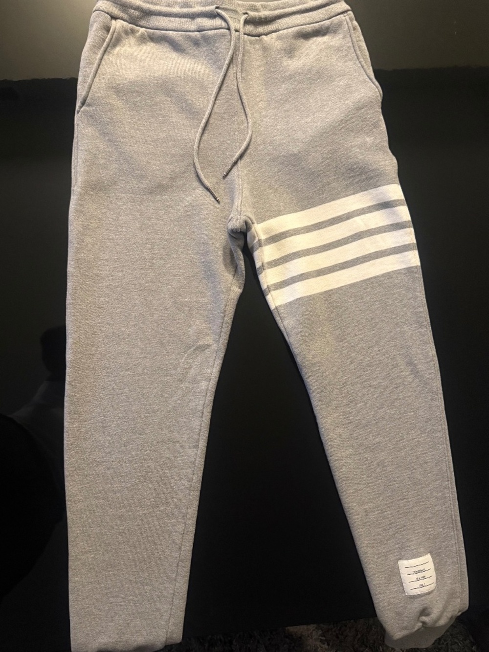 Thom Browne 4 Bar Stripe track pants